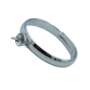 Ring Base - 4mm - Antique Silver
