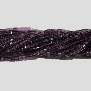 Cube - 3mm - Amethyst - 48cm Strand
