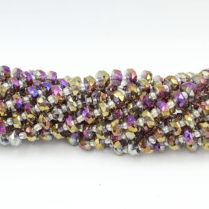 Faceted Spacer - 8mm - 66cm Strand - Heliotrope