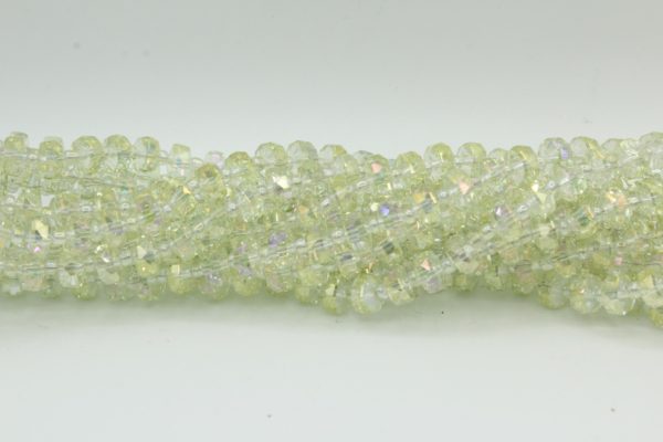 Faceted Spacer - 8mm - 66cm Strand - Jonquil AB