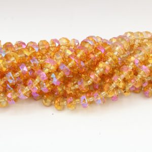 Faceted Spacer - 10mm - 62cm Strand - Astral Pink