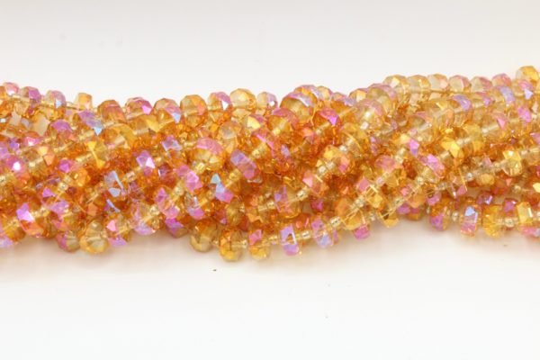 Faceted Spacer - 10mm - 62cm Strand - Astral Pink