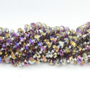 Faceted Spacer - 10mm - 62cm Strand - Heliotrope