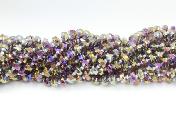 Faceted Spacer - 10mm - 62cm Strand - Heliotrope