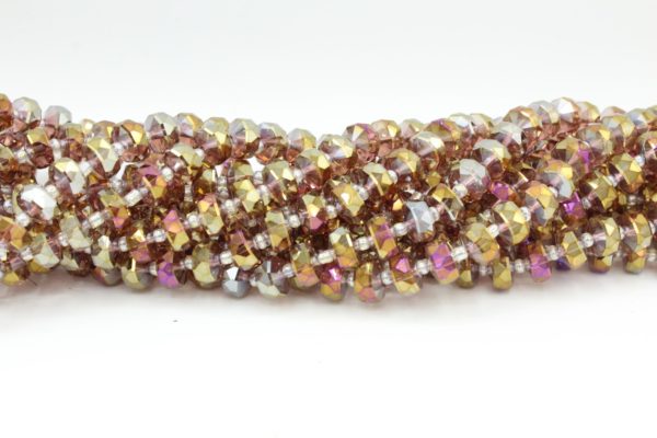 Faceted Spacer - 10mm - 62cm Strand - Paradise Shine