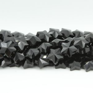 Star - 14mm - 28cm Strand - Black