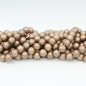 8mm Filler Bead - Bronze - 40cm Strand