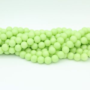 8mm Filler Bead - Mint - 40cm Strand