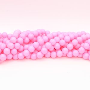8mm Filler Bead - Pink - 40cm Strand