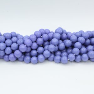 8mm Filler Bead - Purple - 40cm Strand