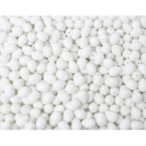 Tear Drop - 7 x 9mm - White