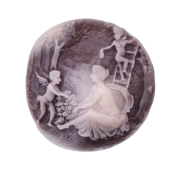 Cameo - 35mm - Round - Brown
