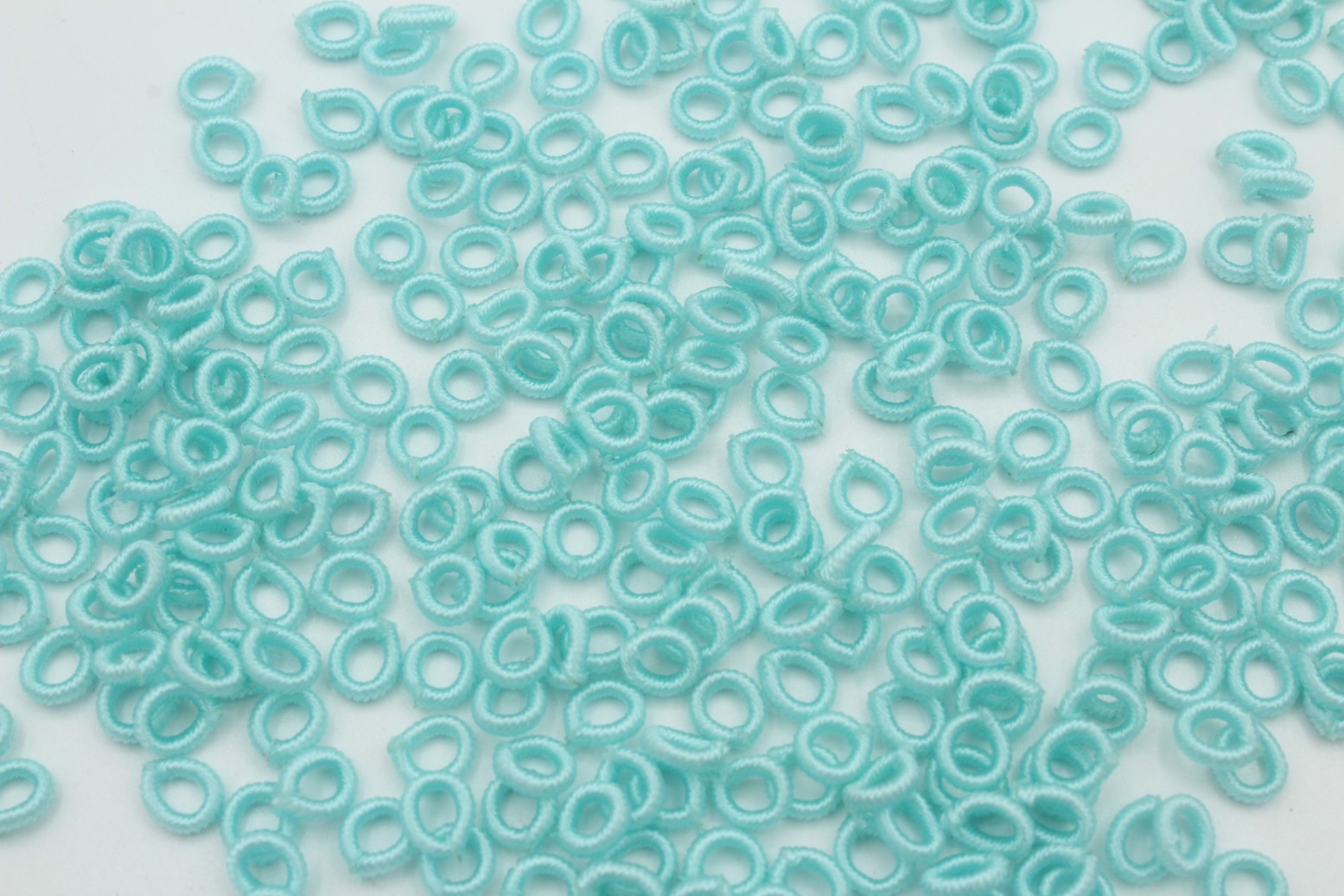 Elastic Ring 6mm Aqua Bead, Trimming & Craft Co