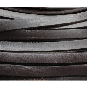 Flat Leather - 10mm - Brown - Price per meter
