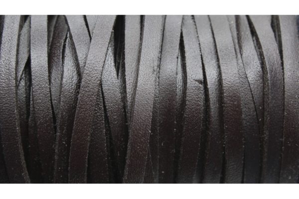 Flat Leather - 4mm - Brown - Price per meter