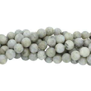 Labradorite - Round - 10mm - Matte - 39cm Strand