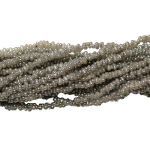 Modular Bead - 4 x 2.5mm - 45cm Strand - Grey Pearl