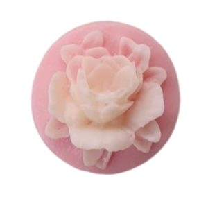 Cameo - Layered Floral - 18mm - Pink / Cream