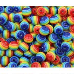 10mm - Rainbow Bead