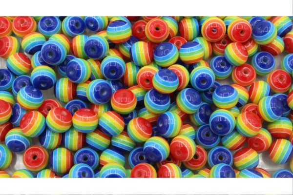 10mm - Rainbow Bead