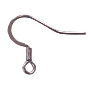 Ear Hook - Flat - 16mm - Stainless Steel