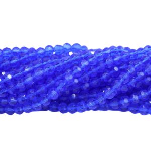 6mm Faceted - 55cm Strand - Sapphire