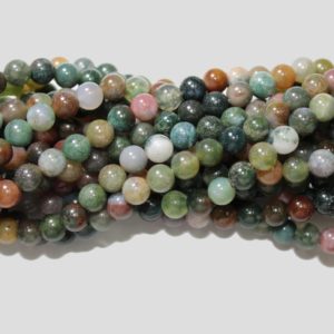 Indian Agate - 6mm Round - 39cm Strand
