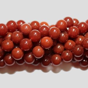 Red Agate - 10mm Round - 38cm Strand