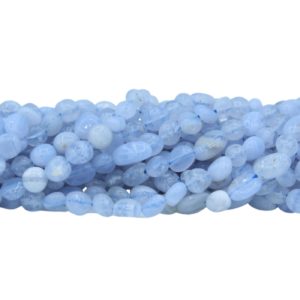Blue Lace Agate - 5-7mm Tumblestone - 40cm Strand