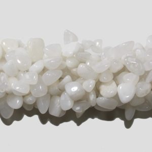 White Jade - 10 to 15mm Teeth Shape - 40cm Strand