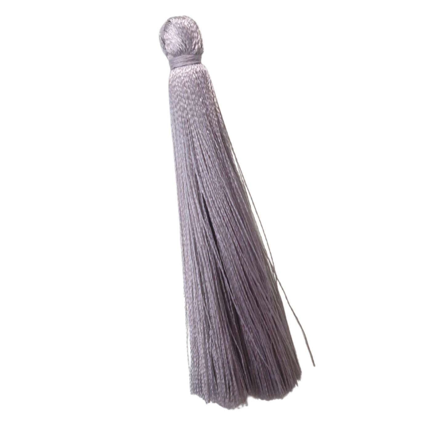 Tassel Cotton 7cm Light Grey Bead, Trimming & Craft Co