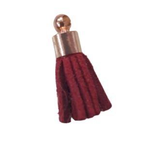 Tassel - Faux Suede - 18mm - Burgundy