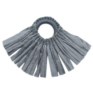 Raffia Tassel / Ring - 7 x 5cm - Black