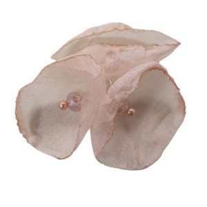 3 Organza Buds - Champagne