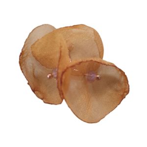 3 Organza Buds - Mustard