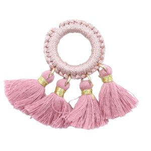 Tassel / Ring - 5 x 3cm - Antique Pink