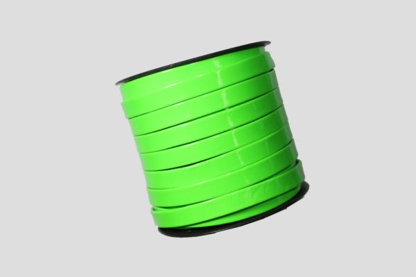 Plastic Ribbon - 10mm - Flat - Green - Price per mtr