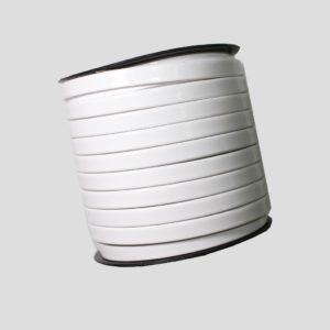 Plastic Ribbon - 10mm - Flat - White - Price per mtr