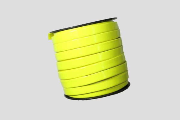Plastic Ribbon - 10mm - Flat - Yellow Price per mtr