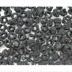 Crochet Beads - 8mm - Black