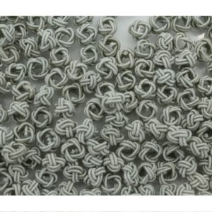 Crochet Beads - 8mm - Grey