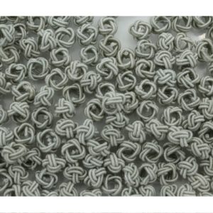 Crochet Beads - 8mm - Grey
