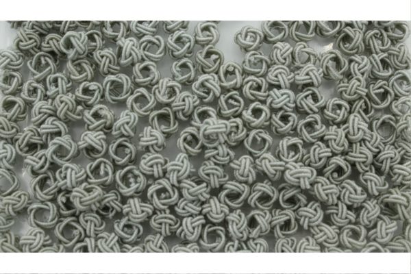 Crochet Beads - 8mm - Grey