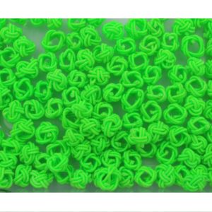 Crochet Beads - 8mm - Neon Green