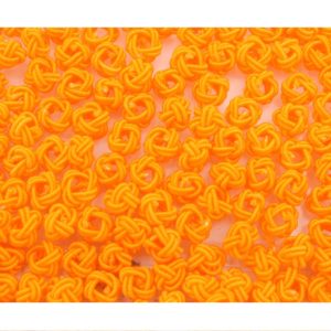 Crochet Beads - 8mm - Orange