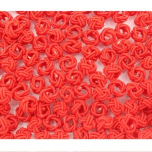 Crochet Beads - 8mm - Red