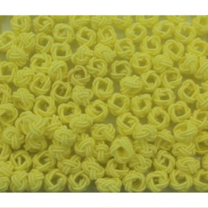 Crochet Beads - 8mm - Yellow