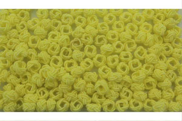 Crochet Beads - 8mm - Yellow