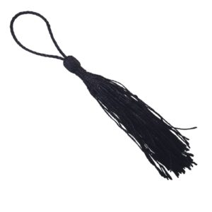 Tassel / Loop - 8cm - Black