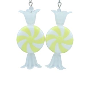 Christmas Earrings - Candy - Yellow - 50mm